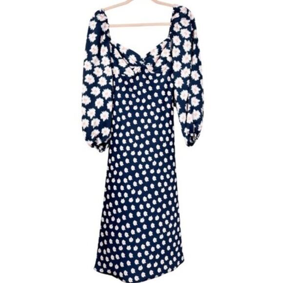 SACHIN + BABI Dress Size 4 Evening Gown NEW Melody Dress Ikat Blue Pink Midi - Picture 4 of 10